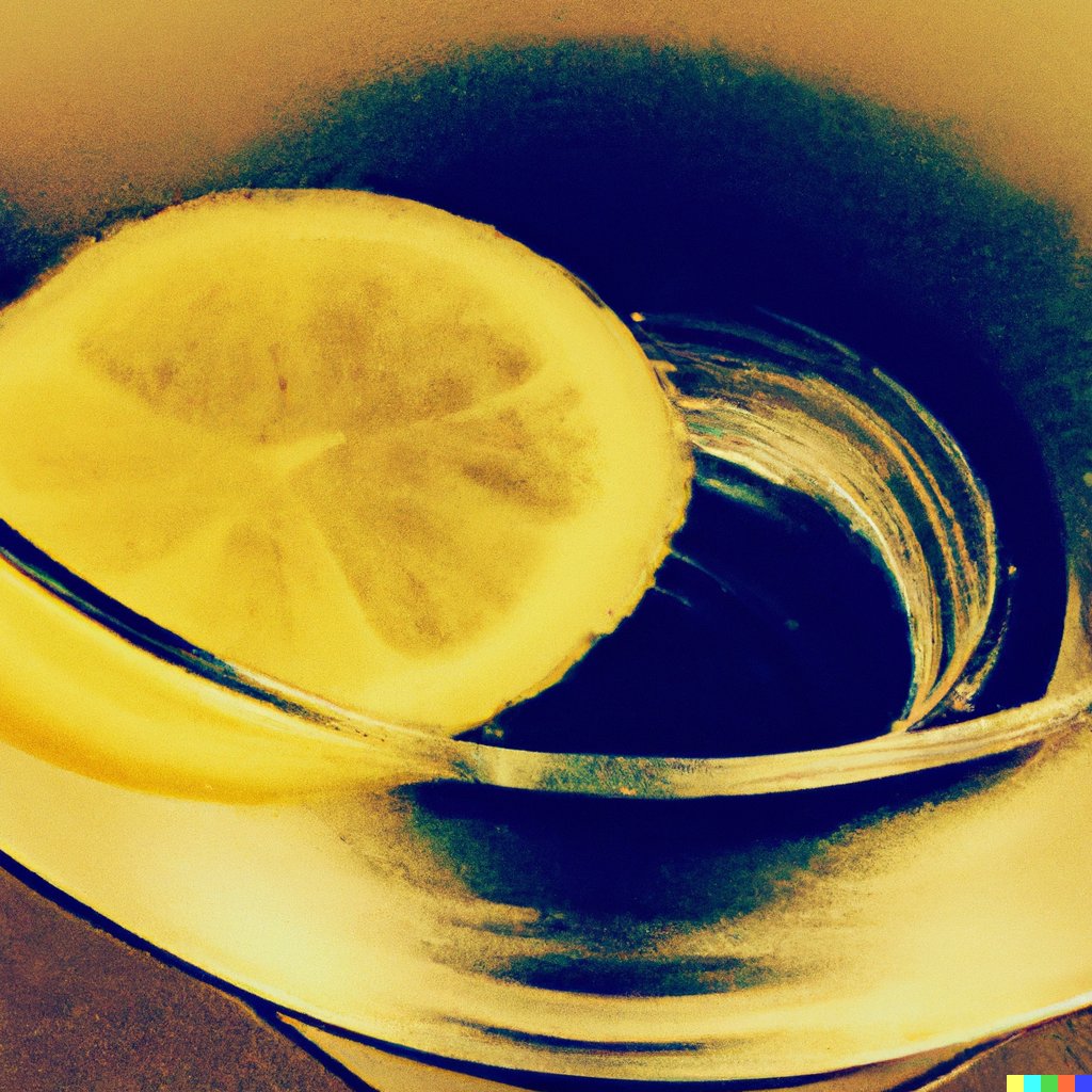 Future2Ben's tweet photo. "A close-up of a shaken, not stirred martini glass, with a twist of lemon and a glint of light reflecting off the rim." https://t.co/loLUQpTgmV
