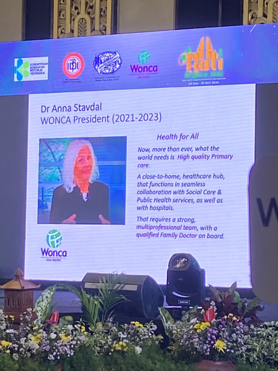 #WONCAAPR22 President ⁦@WoncaWorld⁩ APRregion Husni M Jamal echos words @annastadval .we need #multiprofessional teams with qualified #FM Important to bring this message to #WHO ⁦@SioCFitz⁩ Good that #GP building in #indonesia in UG & PG #MedEd ⁦@lygidakis⁩