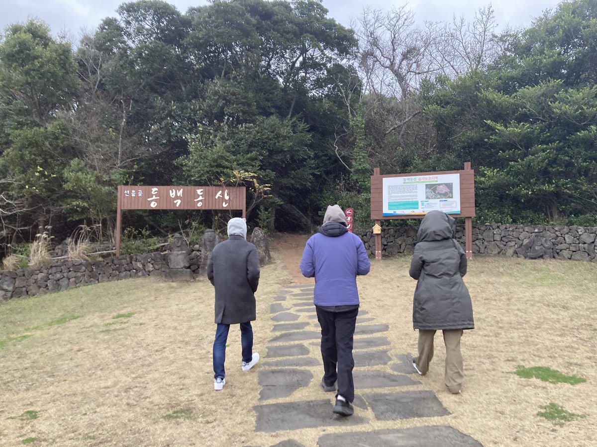 WookJean's tweet photo. '지구별 여행자의 편지' 곶자왈 동백동산에서 촬영 무사히 마쳤습니다. https://t.co/dVuhP1bO92