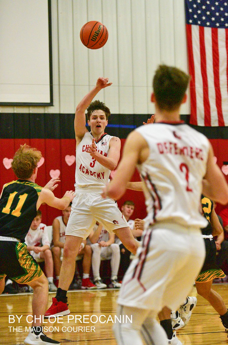 CampbellSports's tweet photo. Shawe's boys beat Christian Academy of Madison 68-39 on Monday for their second win of the season. (Madison Courier Photos by Chloe Preocanin) https://t.co/tdlmPGmJqh