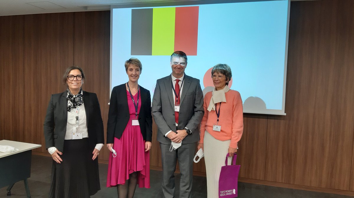 During the Belgium's economic and academic mission to Japan, Belgian academic delegation visits @twmu to have a general discussion about how did the COVID-19 pandemic affect the profession or the study program in Japan and Belgium. #BEmissionJPN @ARESfwb_be @HE_Vinci <a href="/henallux/">henallux</a>