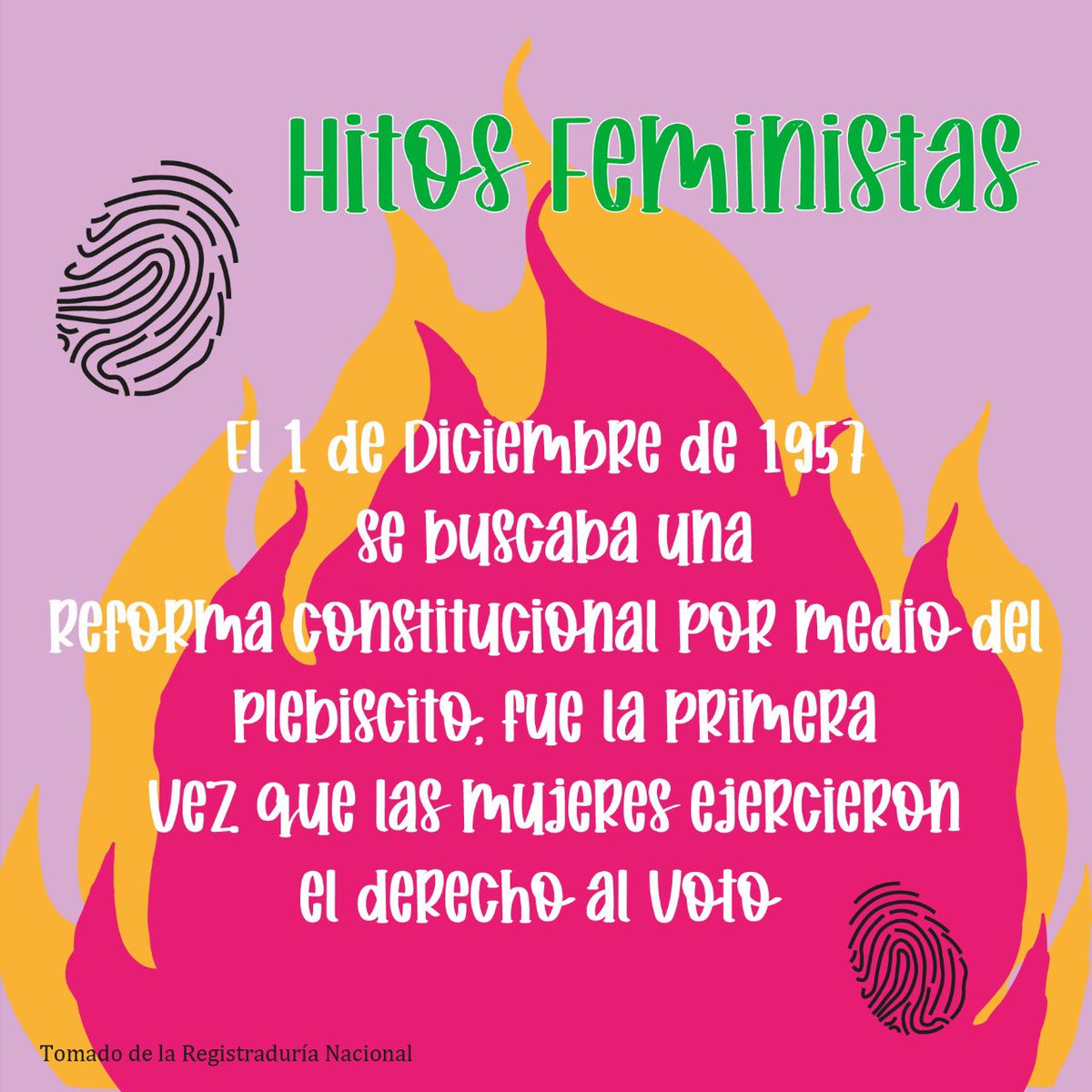 InHuellas's tweet photo. Mujeres que hacen historia ¿Sabes que paso el 1 de diciembre? 🗳️            #cultura #fundaciones #niñosyadolescentes #niñosyarte #tejemospaz #comisiondelaverdad https://t.co/ka44kZIlfJ