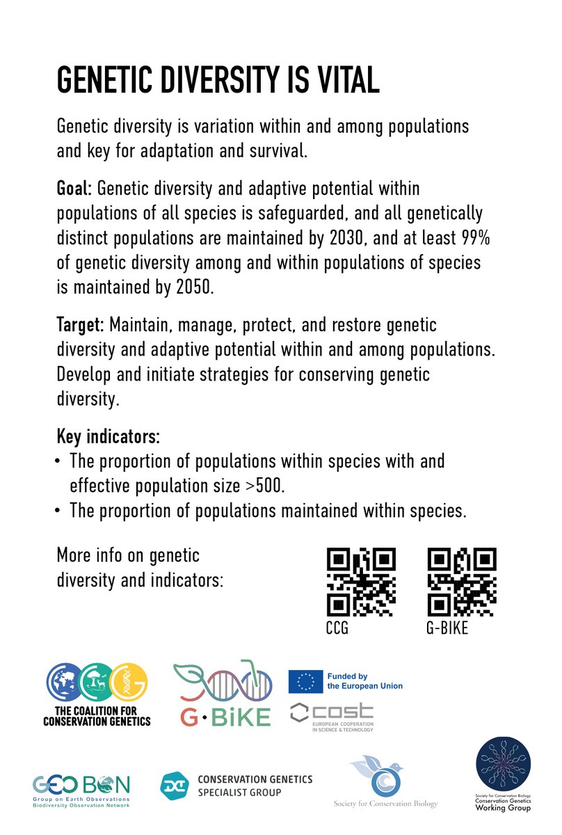 The Coalition for Conservation Genetics tweet media