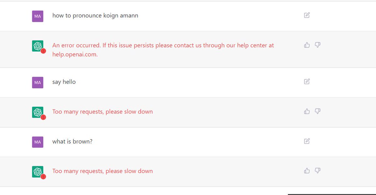 when even the bot does not want to entertain you anymore..

#chatGPT
