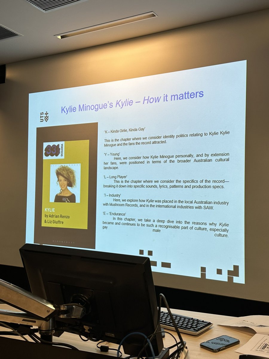 Love an academic acrostic poem !! @LizGiuffre discussing @kylieminogue’s ‘Kylie’  #iaspmanz2022