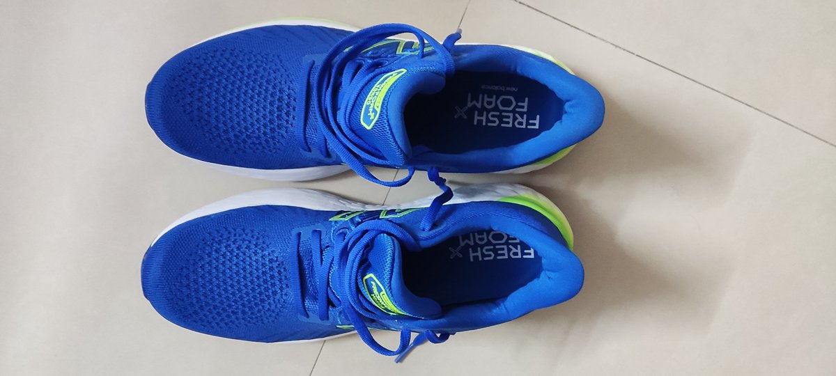 sandeepvarma15's tweet photo. Wife returned from Dubai with a gift - @newbalance #FreshFoamX_Vongo shoes.
Couldn't resist temptation of trying them out! 😊
Despite tapering, did a 10k run this morning.
#NewShoeTrial #BlueColourRocks #Running4GoodHealth #healthylifestyle https://t.co/2L1RnZcdtD