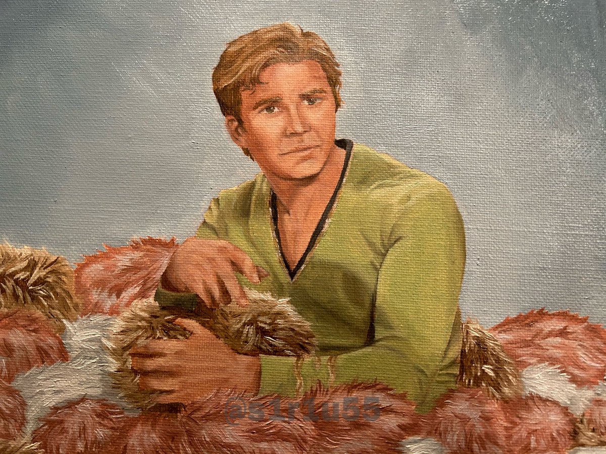 J1MK1RK's tweet image. jim kirk oil painting😁