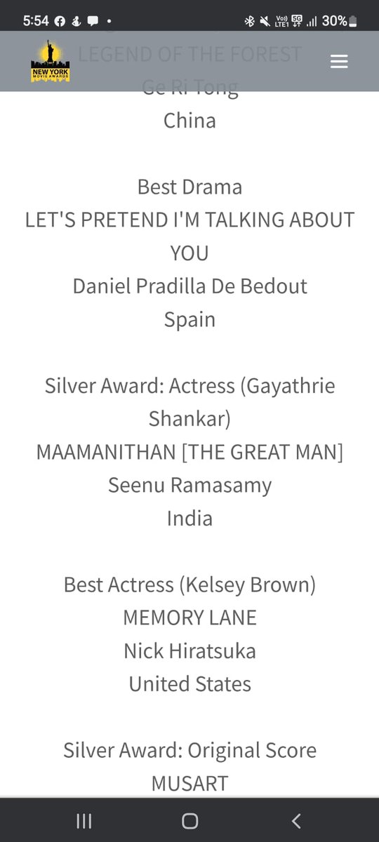 onlynikil's tweet photo. #Mamanithan (The Great man) fame Actress #GayathrieShankar has won the Best Actress Silver award at #NewYorkMovieAwards, United States of America

@YSRfilms @thisisysr @ilaiyaraaja @VijaySethuOffl @seenuramasamy @studio9_suresh @SGayathrie https://t.co/lMnaaluB47
