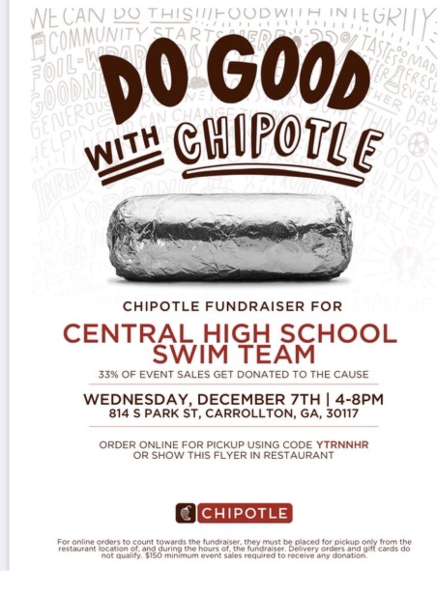 Dinner plans tomorrow night? Let’s support our swim team! We have a couple of people in our flag program that would LOVE the support :)