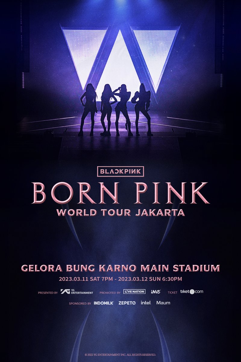 Hi Indonesian BLINKs, are you ready for "BLACKPINK WORLD TOUR [BORN PINK] JAKARTA” on 11 March 2023 at 7PM and 12 March 2023 at 6:30PM at Gelora Bung Karno Main Stadium?
Tell us, what preparations have you done to have fun at the concert in the comment!