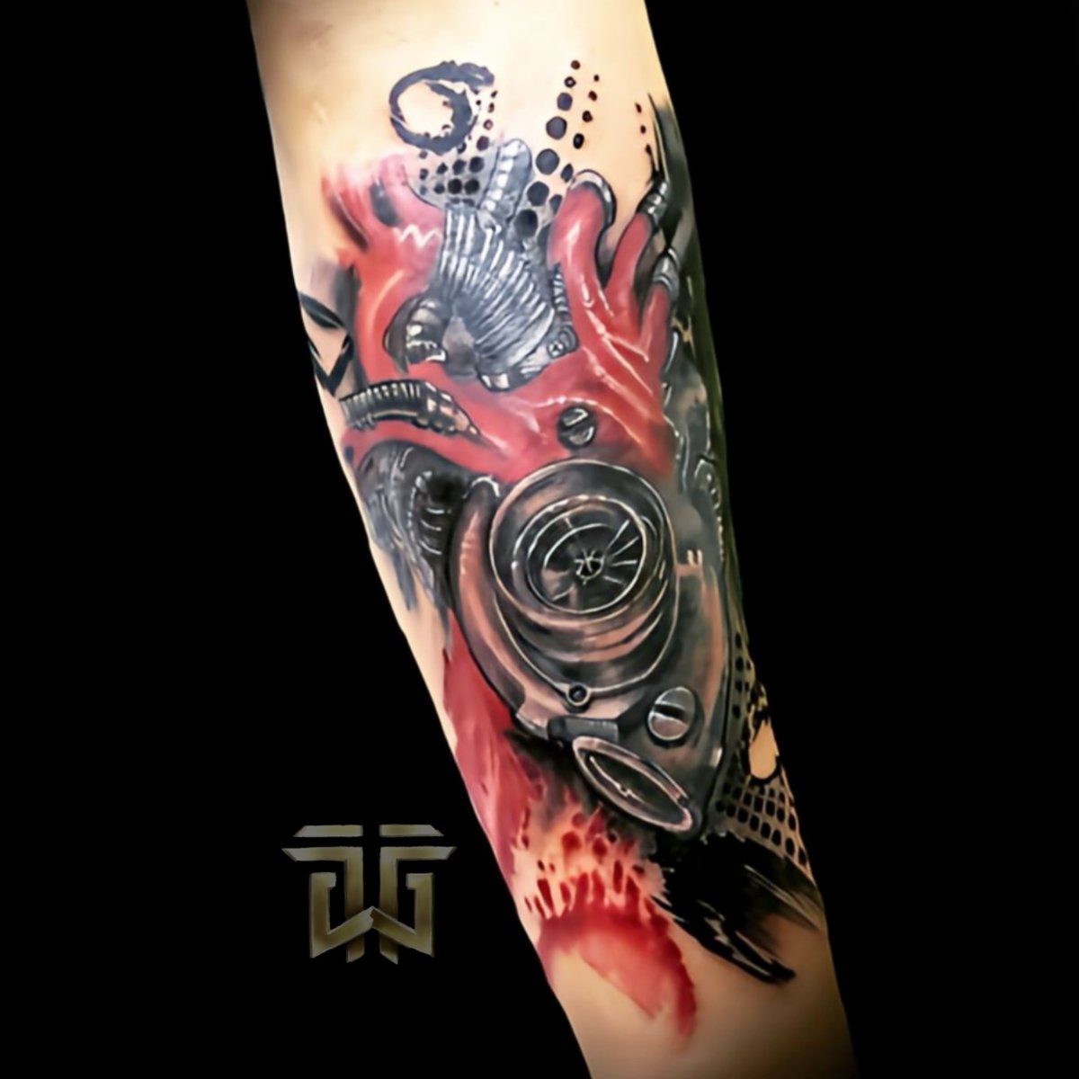 SandroWayne's tweet photo. #tattoo #turbo #fastandfurious #biomechanic #tatuagem https://t.co/FJxqbX45QG