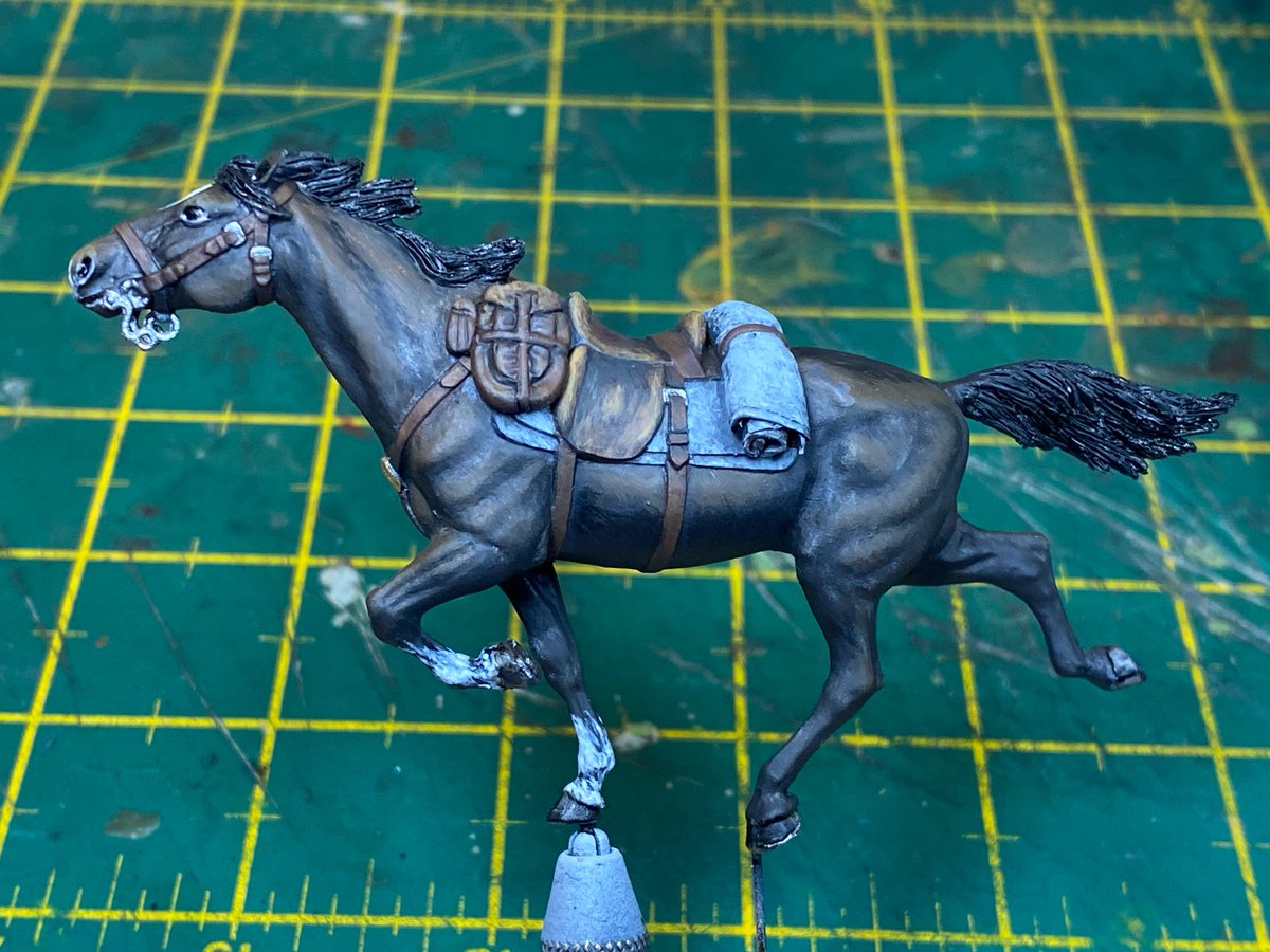 marcuswhite's tweet photo. #OhMerde
Painting up the first of seven 1/35 Dobbin’s for the scene. Might be okay at painting them by number seven. 🤣👍 https://t.co/9ZcZzWkGtG