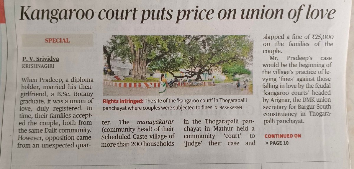 This is illegal.
@mathiazhagan_ @DrSenthil_MDRD @arivalayam 
#Kattapanchayath #kangaroocourt
#Bargursouthdmk
News @the_hindu