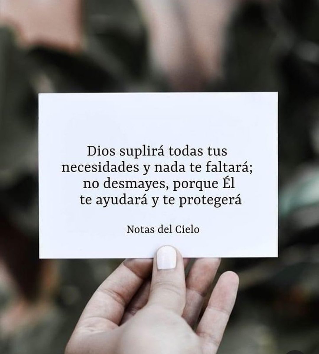 lasnotasdedios's tweet image. Confía en Dios, El proveerá para todo lo que necesites.
#notasdeDios