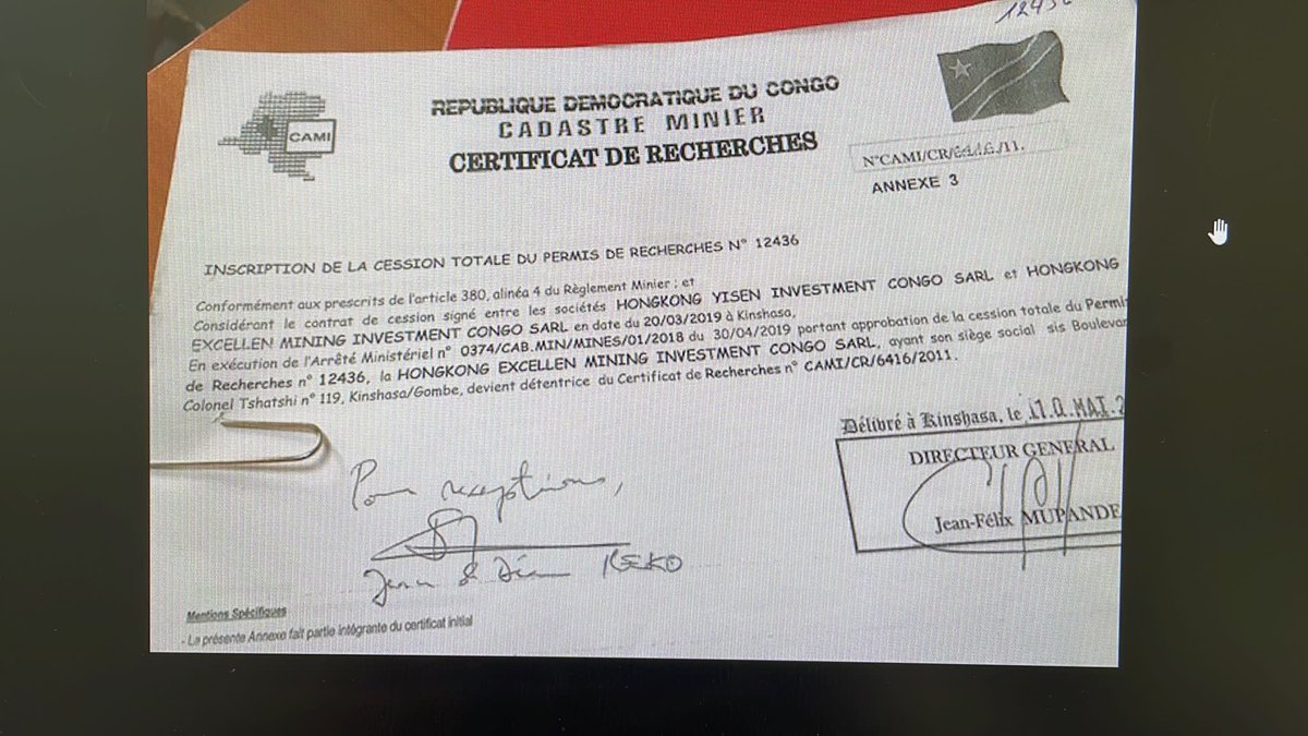 emil_jens's tweet photo. $AVZ
And here you have JFMK signing off on the illegal transfers #Yizin and HK #Excellen
#Manono theft by Loando and crew 🤔 https://t.co/ag8LGCCjPR