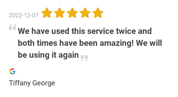 executivecarlax's tweet photo. New 5.0-star Review: "We have used this service twice and both times have been amazing! We will be using it again" https://t.co/rXjG12OEri