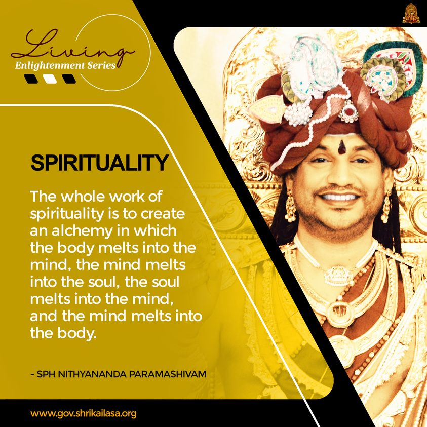 kailasany's tweet photo. The whole work of spirituality is to create an alchemy in which the body melts into the mind,the mind melts into the soul,the soul melts into the mind,and the mind melts into the body. By and by, slowly, they become one integrated phenomenon
#wednesdayth… https://t.co/xoMl4WiQSB