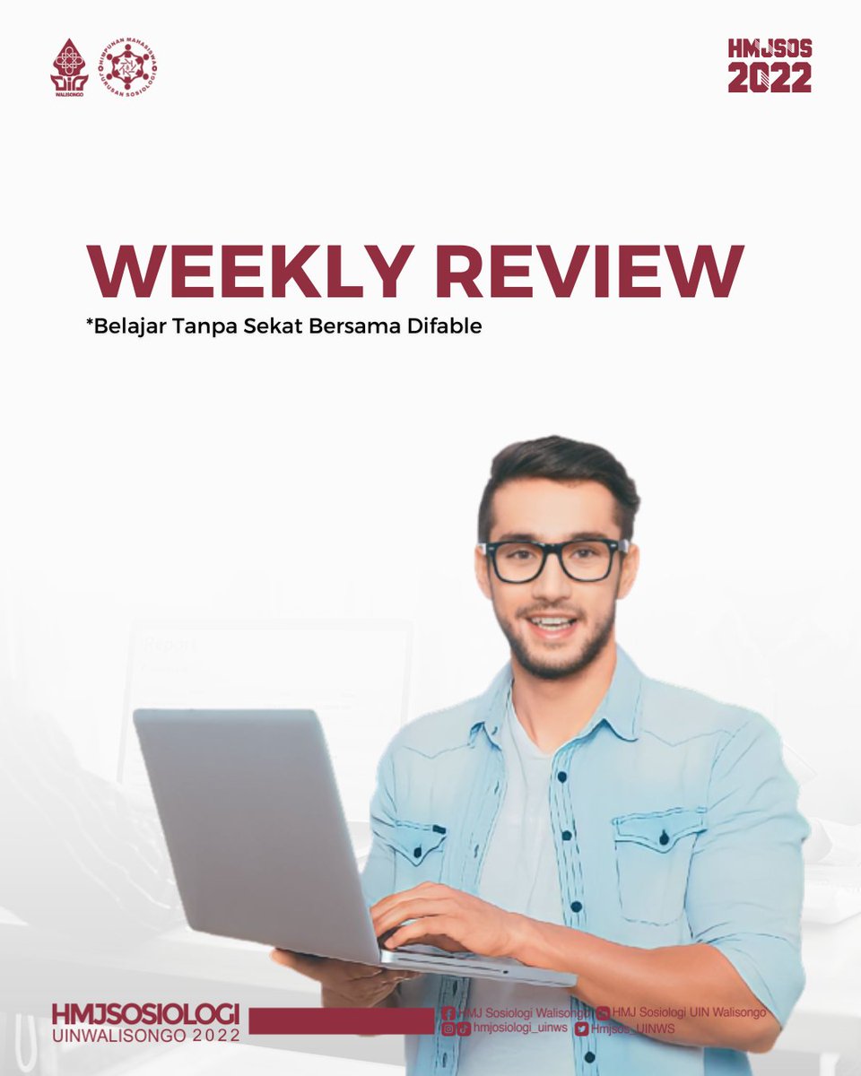 HMJSos_UINWS's tweet photo. [WEEKLY REVIEW]

Sabtu, 03 Desember 2022, telah terlaksana program kerja dari departemen Sosial Masyarakat (SOSMA) yakni Sosiologi Peduli yang berkolaborasi dengan komunitas Roemah Difabel dengan mengangkat tema “Belajar Tanpa Sekat”

#weeklyreview
#hmjsosiologi2022 #uinws https://t.co/LUIDtaiKMM