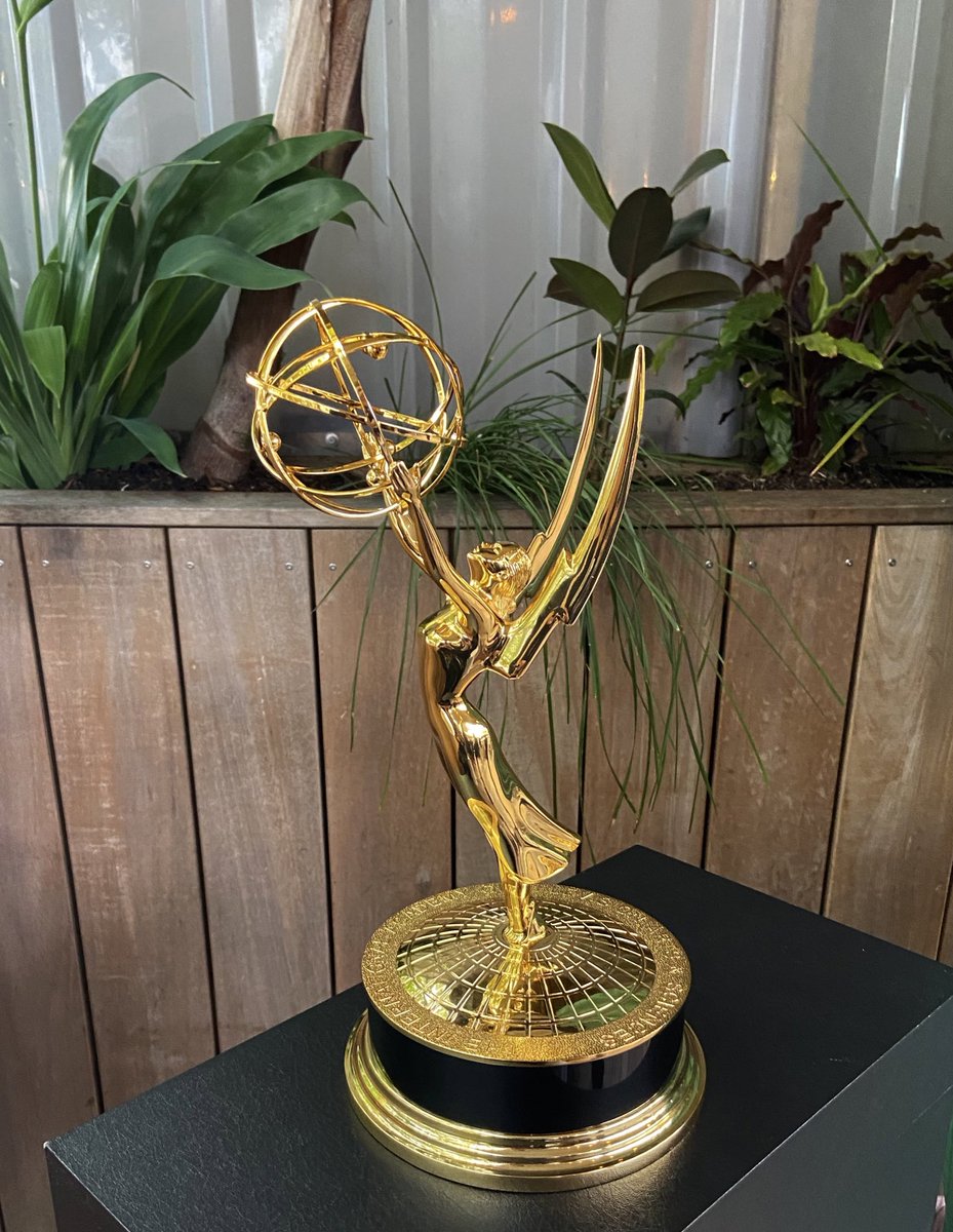 I'm proud that <a href="/GuardianMaia/">Guardian Maia</a> got to feature in one of the scenes in Rūrangi and I got to see and hold the Emmy award that they won! Congratulations whanaunga Tweedie Waititi and Craig Gainsborough and the team.  This is the best 🙂