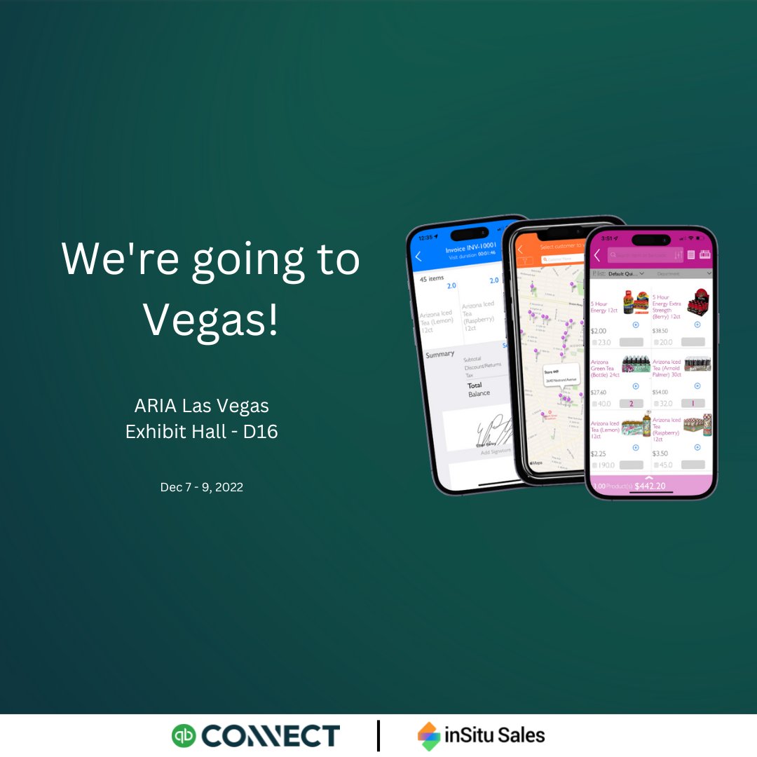 inSituSales's tweet photo. Join us tomorrow for the first day of #QBConnect and learn more about how we can help your wholesale distribution clients with multiple solutions covering everything from Sales Rep Applications, B2B eCommerce Portals, and even invoicing and analytics gathering. https://t.co/nsUBSiTXBz