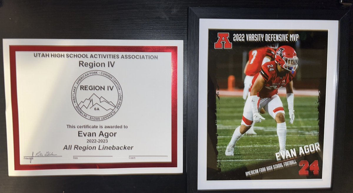 Evan Agor (@evan_agor) on Twitter photo Honored to have received All Region Linebacker and Defensive MVP!!!! So grateful for my coaches and teammates!!👑❤️<a href="/cavemanfootball/">American Fork Caveman Football</a> <a href="/Trevor_Richins/">Trevor Richins</a> Honored to have received All Region Linebacker and Defensive MVP!!!! So grateful for my coaches and teammates!!👑❤️<a href="/cavemanfootball/">American Fork Caveman Football</a> <a href="/Trevor_Richins/">Trevor Richins</a>