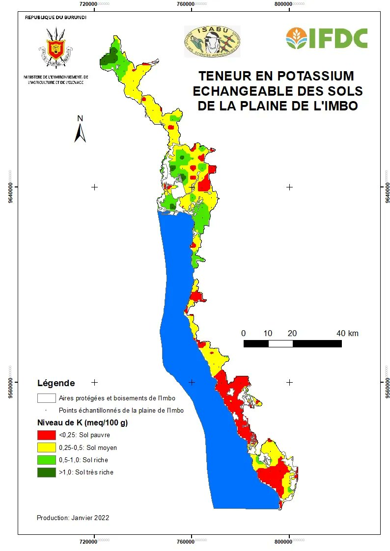 With the support of @IFDCGlobal & @NLinBurundi, the Institute of Agronomic Sciences of Burundi, @isabu_officiel, has produced 2022 #SoilAcidity & #Fertility maps. Click below to access the maps👇 1️⃣ ifdc.org/wp-content/upl… 2️⃣ ifdc.org/wp-content/upl… 3️⃣ ifdc.org/wp-content/upl…