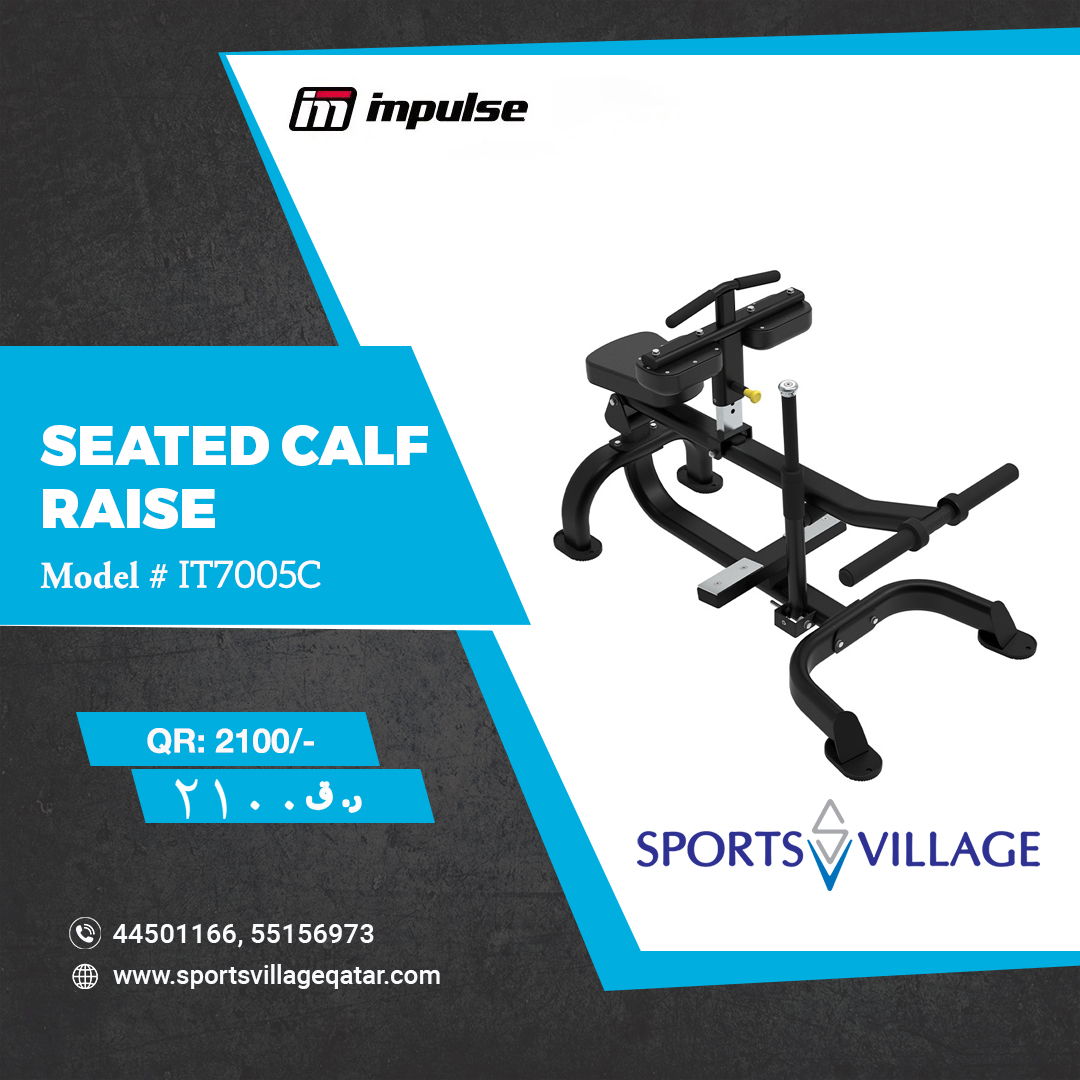 svqatar's tweet photo. SEATED CALF RAISE MACHINE trains the gastrocnemius and soleus muscles in the calf. With ergonomically designed seating postures and cushions, you can enjoy maximum comfort. 
🛍️Sports Village 
Bin Mahmoud
📱-5515 6973
https://t.co/cCIIn22ic3 
#qatardohafitness #sports https://t.co/m1obSjX64J