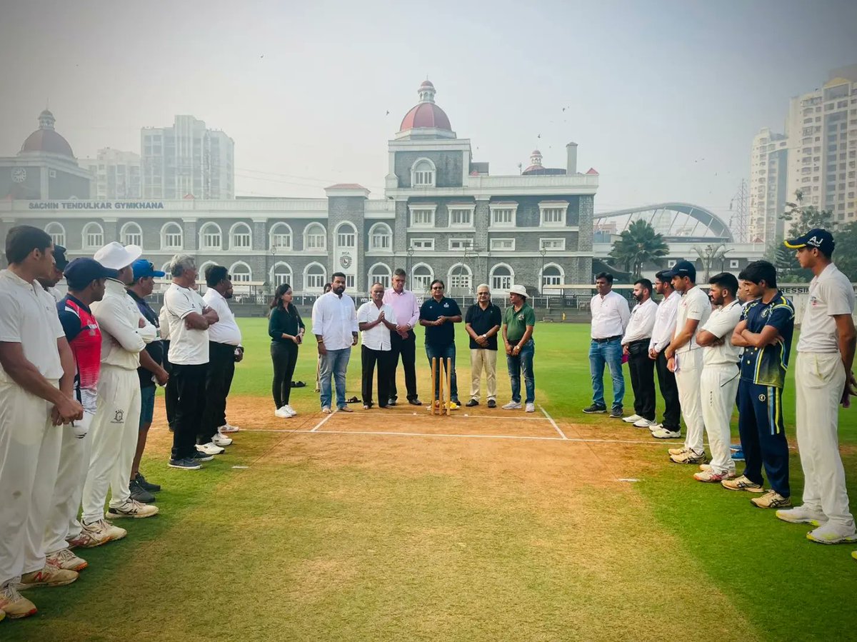 MumbaiCricAssoc's tweet photo. 📸 | Opening ceremony of Shalini Bhalekar Under-25 selection tournament 💙

Good luck to all the players who will be a part of this selection process 🙌

#MCA #Mumbai #Cricket #IndianCricket #Wankhede #BCCI https://t.co/SiqhmSiSMH