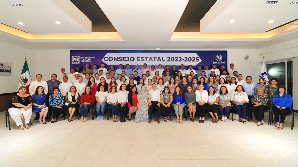¡UNIDOS Y EN EQUIPO!

“CONSEJO ESTATAL 2022-2025”

#YucatánUnSoloEquipo⚪️🔵