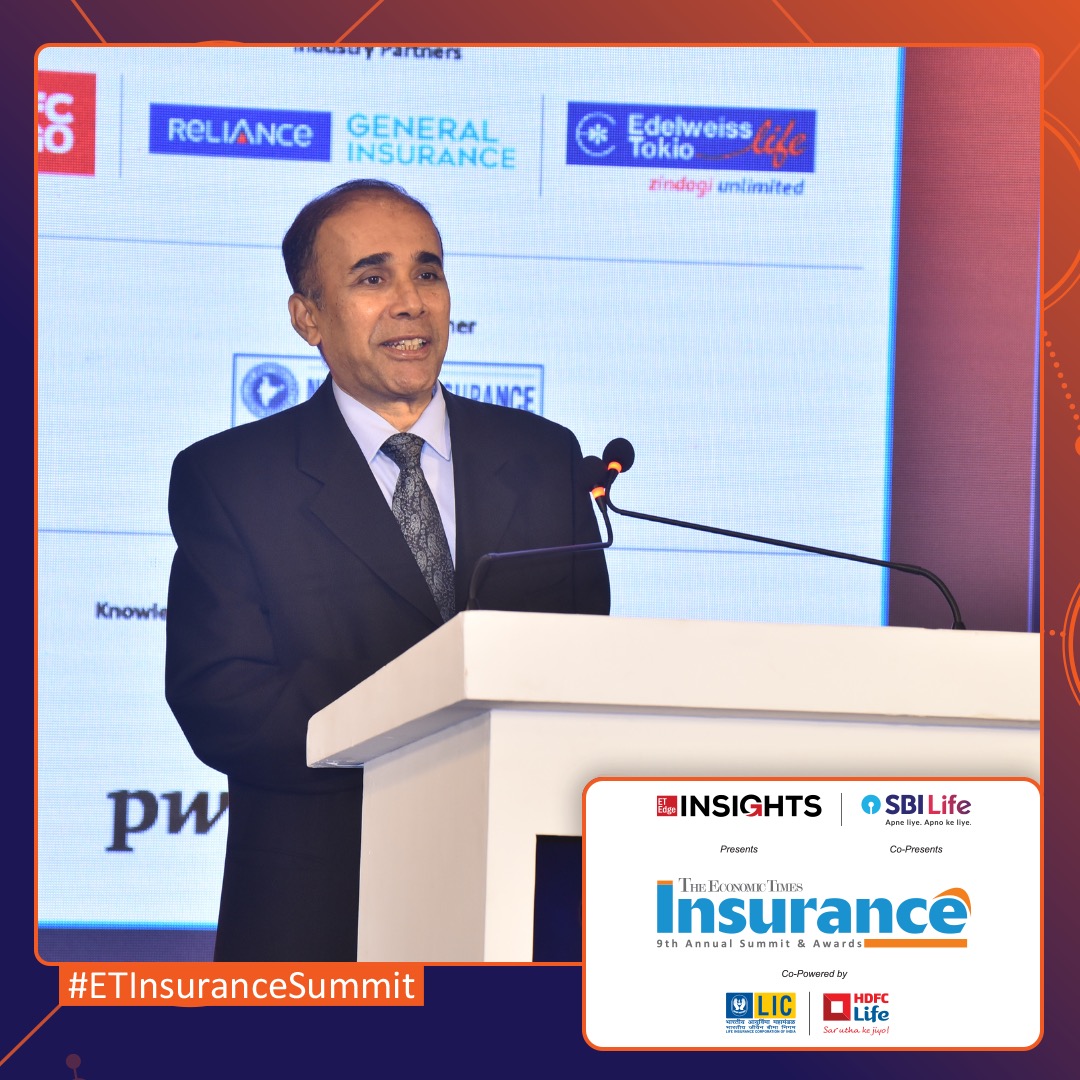 ET_Edge's tweet photo. #ETInsuranceSummit | “Insurance is one major vehicle that underpins economic resilience. The ongoing transformation is being worked on the tacit agile framework. IRDAI’s focus is on insurance for all by 2047. https://t.co/pY5ICOMqI0