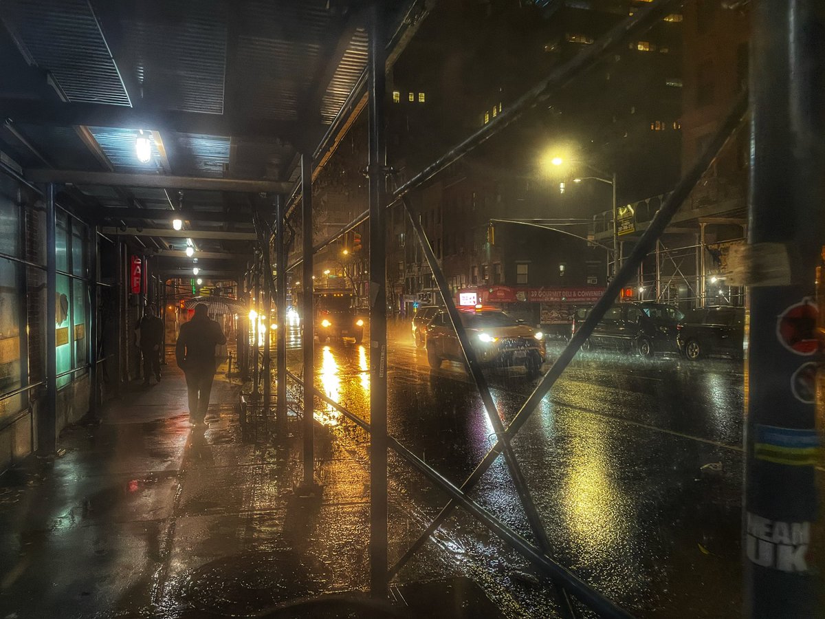 Rainy evening New York City