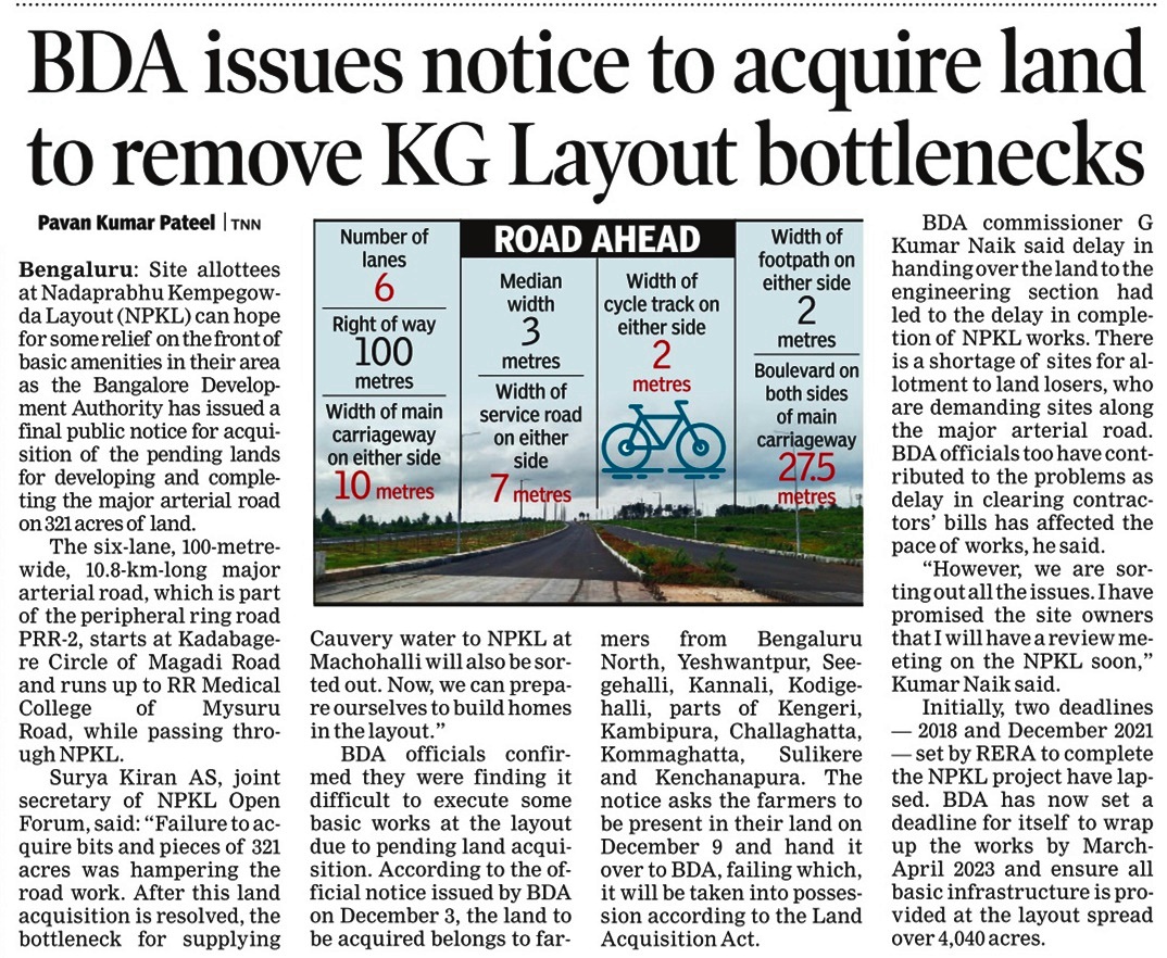 NPKLOpenForum's tweet photo. @CMofKarnataka
MAR major bottleneck,pending 68 acres acquisition taken up seriously,we expect 68 acres will be handed over within few days to start formation to provide seamless connectivity betwn Magadi road &amp; Mysore road railway track untill tunnel work Complete on mysore road https://t.co/8ylVZNe2WM