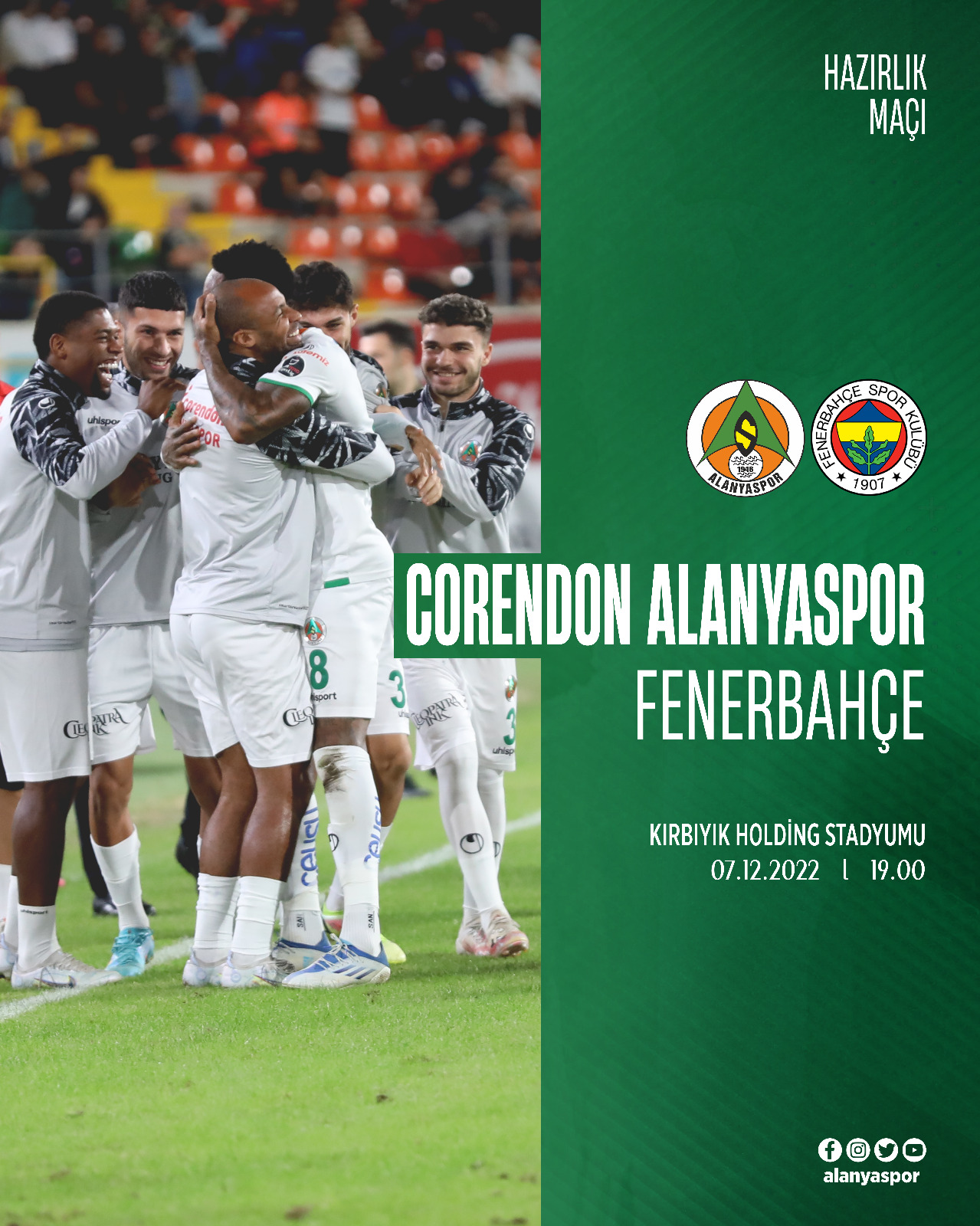 alanyaspor fenerbahçe hazırlık maçı