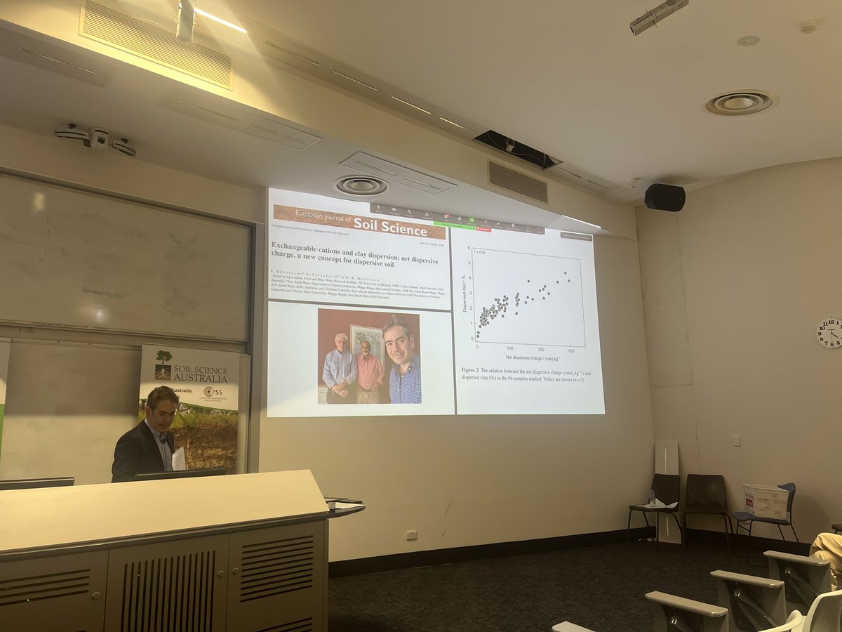 The <a href="/SASoilScience/">SA Soil Science</a> 2022 Pioneer Lecture is today honoring the significant and lasting contribution of Dr. Pichu “Renga” Rengasamy. Thank you to <a href="/EhsanTavakkoli/">Dr Ehsan Tavakkoli</a> for presenting this important lecture outlining Renga contribution to Soil Science #soilscience <a href="/SoilScienceAust/">Soil Science Australia</a>