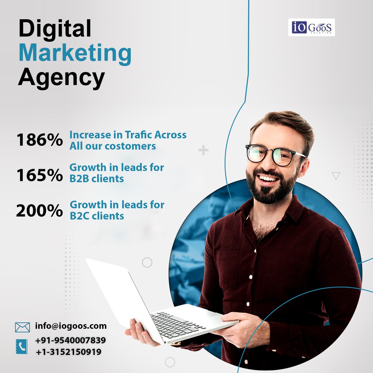 iogoossolution's tweet image. Struggling To Get a Constant Flow of Customers?

Let&apos;s Book a Free consultancy, and we will guide you.

+91-9540007839
info@iogoos.com