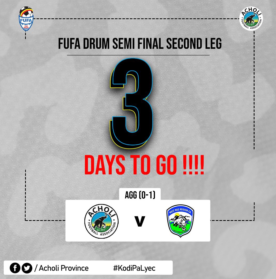 AcholiProvince's tweet photo. Three days to the big one! 
We are counting down 🥳

#KodiPaLyec | #ACHWNL https://t.co/7z0rBcOAlh