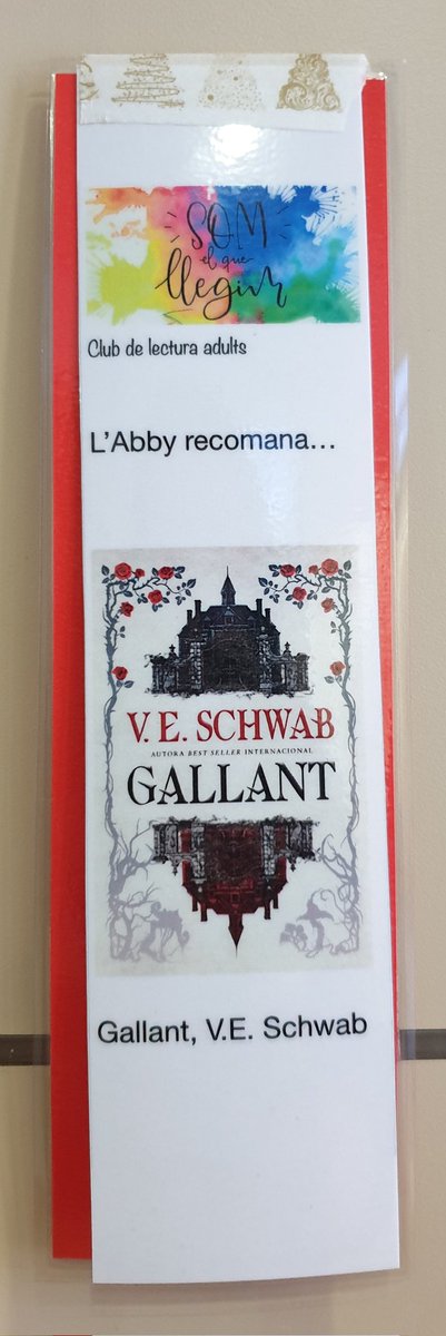 elquellegim's tweet photo. Dia 7. Avui l' Abby ens recomana Gallant de V.E. Schwab @veschwab a @umbrieleditores
#llegim #llegimiensagrada #clubdelectura https://t.co/BzLTTKq0tu