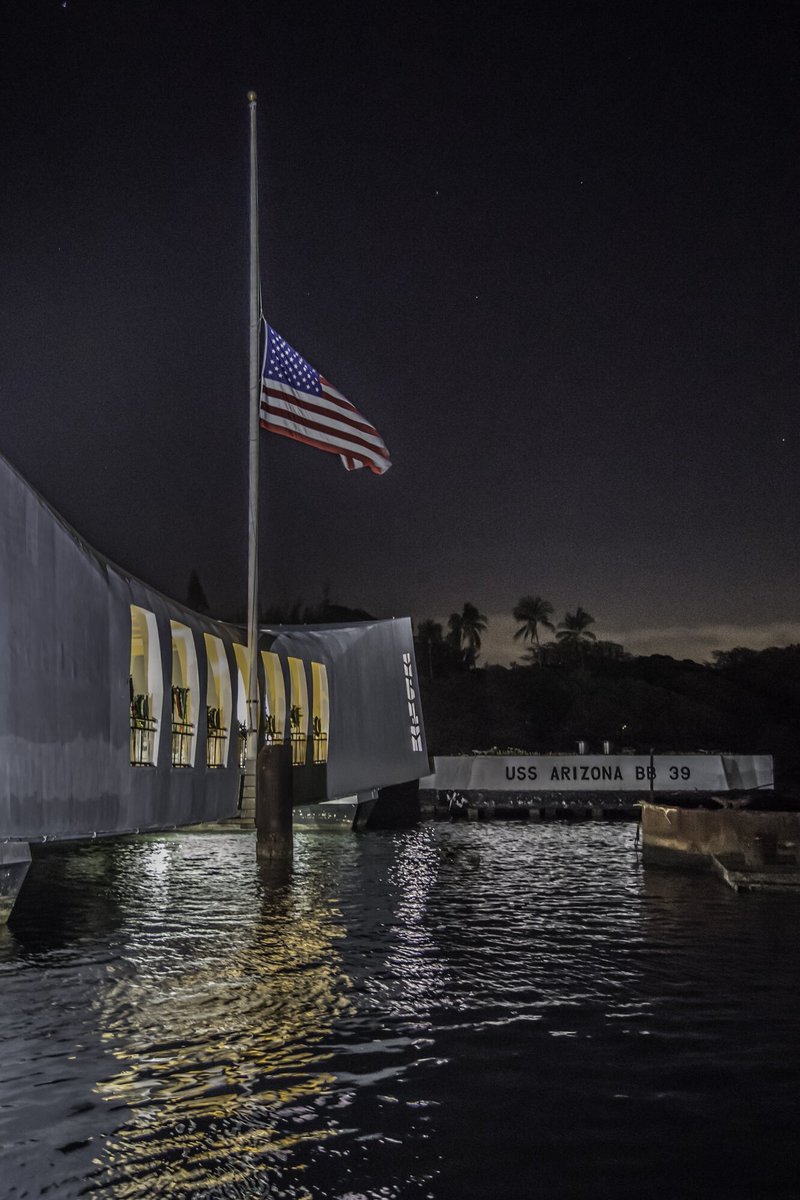 USSArizona's tweet image. 0500 Hours USS ARIZONA Pearl Harbor.

#PearlHarbor81