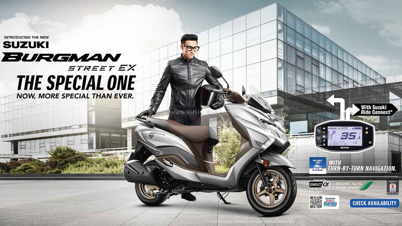 Suzuki Motorcycle India launches 'Burgman Street EX' at Rs 1.12