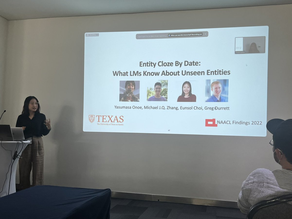 keviv9's tweet photo. Great talk by  @eunsolc on “Knowledge-rich NLP models in a dynamic real world” #evonlp2022 #emnlp2022 @Evo_NLP #EMNLP2022. https://t.co/699Dw9VqBS
