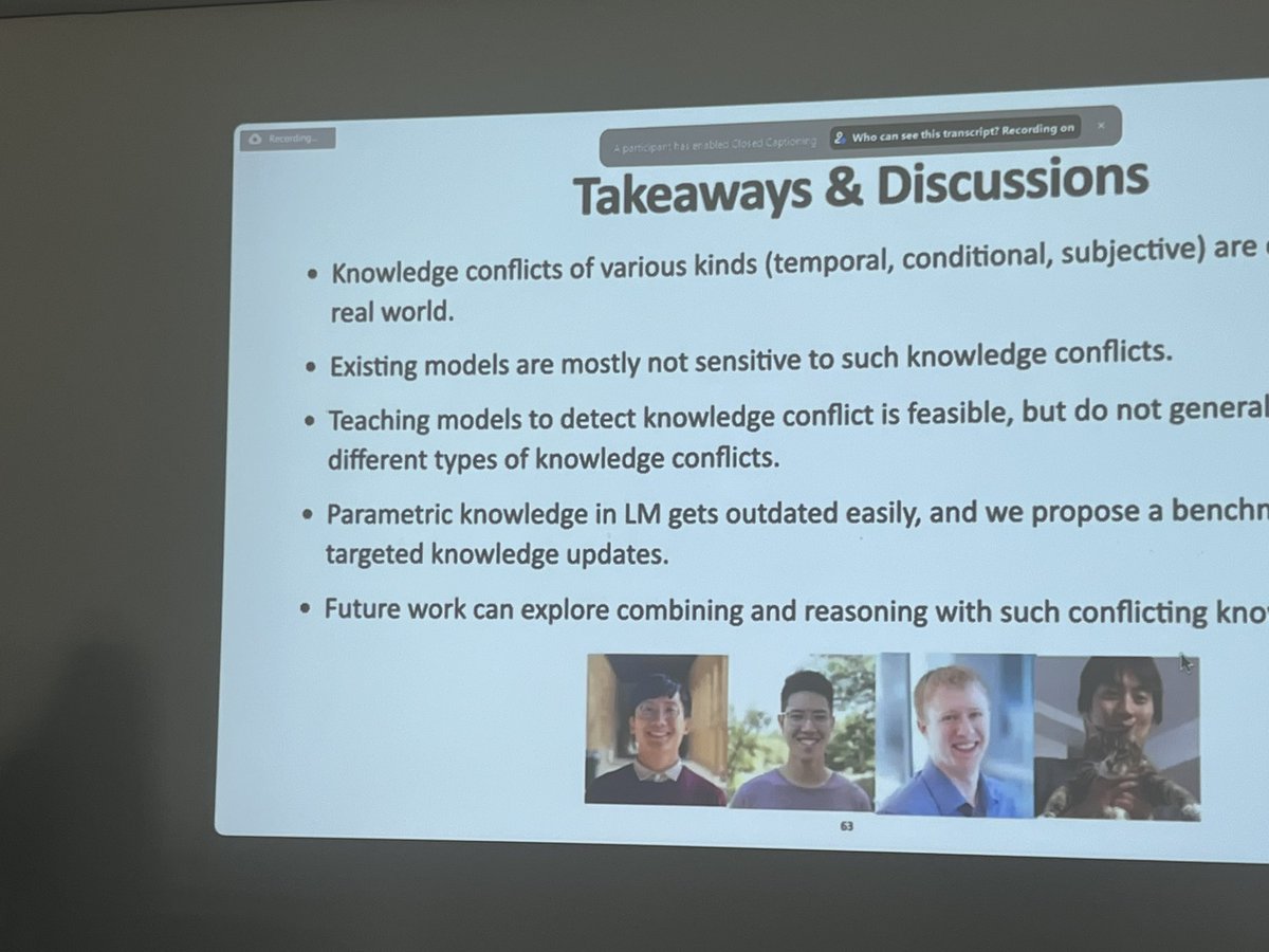 keviv9's tweet photo. Great talk by  @eunsolc on “Knowledge-rich NLP models in a dynamic real world” #evonlp2022 #emnlp2022 @Evo_NLP #EMNLP2022. https://t.co/699Dw9VqBS