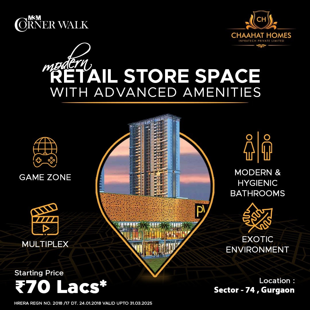 HomesChaahat's tweet photo. A wealthy mix of upscale retail shops and world-class commercial spaces now in gurugram.

For a personalized property tour, call us today at +91-8505837777.

M3M Corner Walk 
Visit Us: https://t.co/WK4XHch75k
More Properties: @HomesChaahat

#M3M #Cornerwalk #Chaahat #ChaahatHomes https://t.co/ZlOljaIQ6g