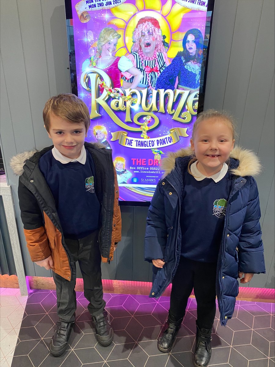 TheLancastersch's tweet photo. Our Year 2 children had an amazing time at the Panto watching Rapunzel. There was great audience participation from everyone. I was very proud of how well they behaved, well done. Thank you 
@LincolnDrill https://t.co/jMIFqiuRvc