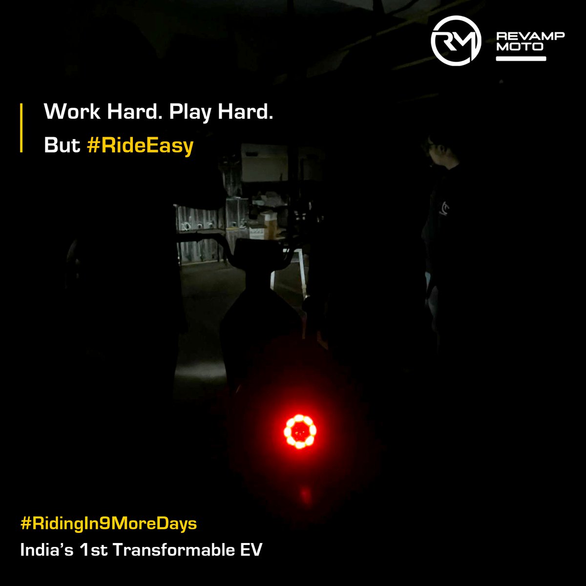 revampmoto's tweet image. Workhorse by day. Joyride by night.
Taking on loads on the roads this month.

One EV for leisure &amp;amp; work that’s #BuiltToAdapt to your needs within no time with #EasySwap

Gear up to transform your ride at the #RideEasy Metaverse Launch Event. 

#ReimagineEV #launchingsoon