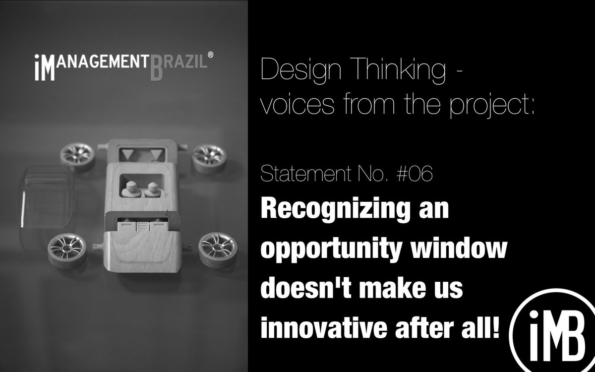 imb_solutions's tweet photo. If you take advantage of the launch "window" and rush to bring something to market immediately, you are not positioning yourself as innovative. #designthinking #changemanagement #interimmanagement #imanagementbrazil #imb #imbsolutions
https://t.co/VNDaRh3PAn https://t.co/2UbZiTqGyx