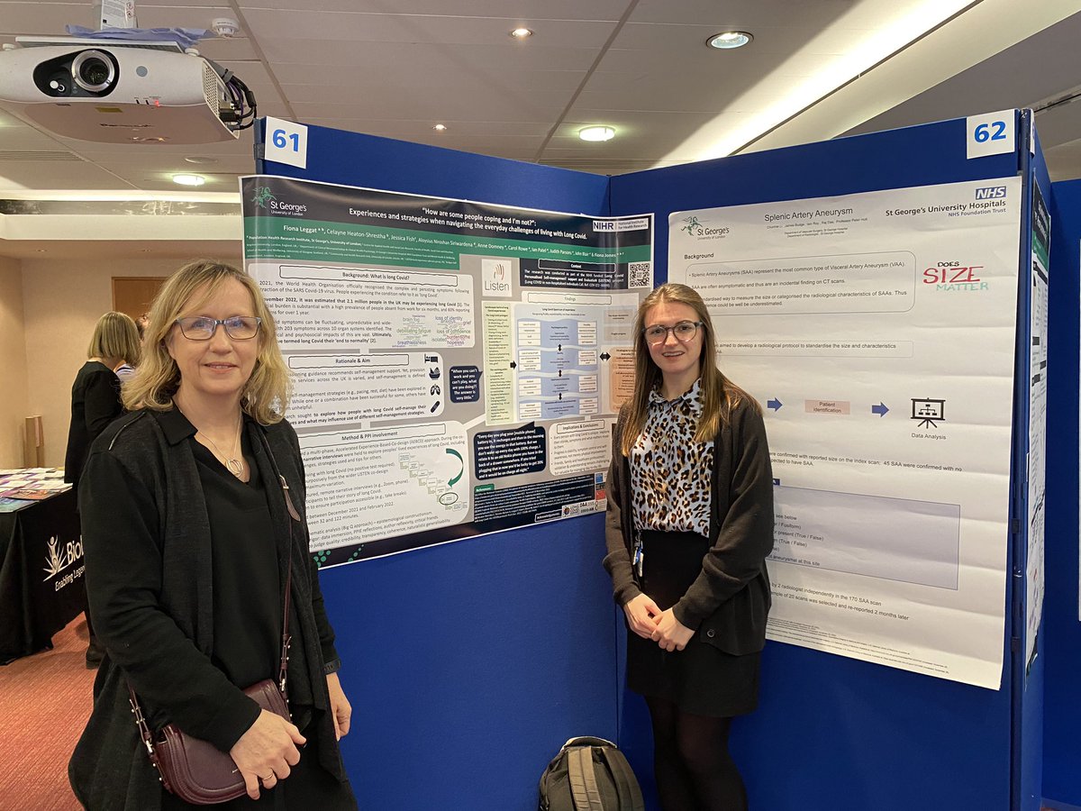 Presenting our poster about navigating everyday challenges of living with #LongCovid - co-authored with our amazing #PPI group @StGeorgesUni @KingstonUni @long_covid @CTRCardiffUni