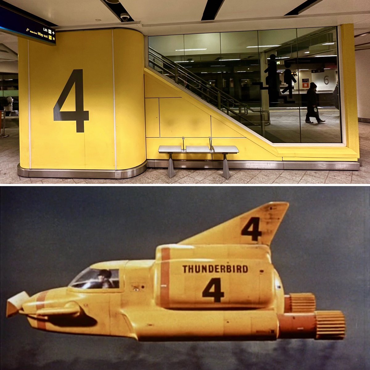 It’s official. Birmingham New Street Station is a secret base for International Rescue 🚀 #FACT #Thunderbirds #Birmingham #FAB