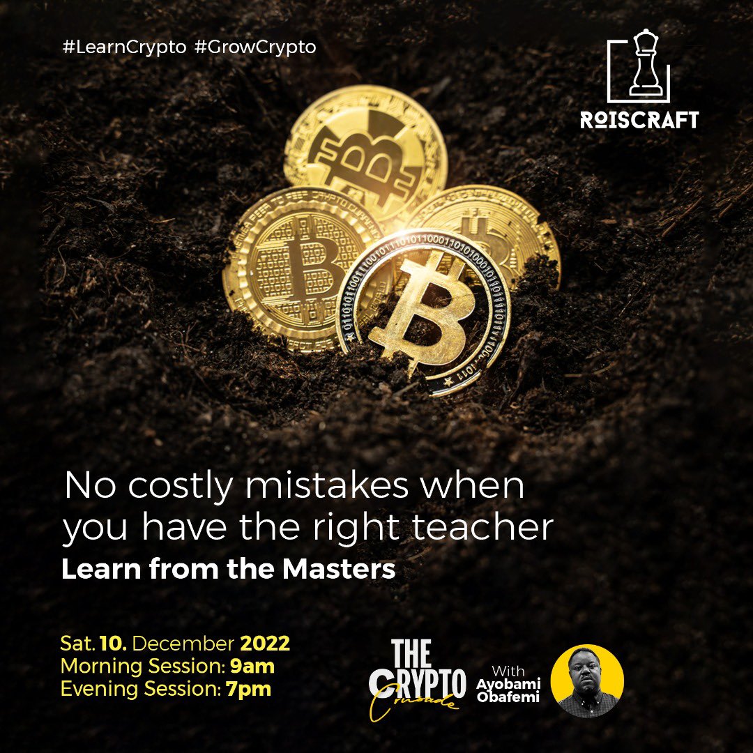 humairehhassan's tweet image. Don&apos;t miss out on the opportunity to learn how you can trade crypto and make more money. 

This is your chance to learn  how to trade crypto without always losing money.
I will be joining the free webinar &apos;The Crypto Crusade&apos; on the 10th of December.

#LearnFromTheMasters
