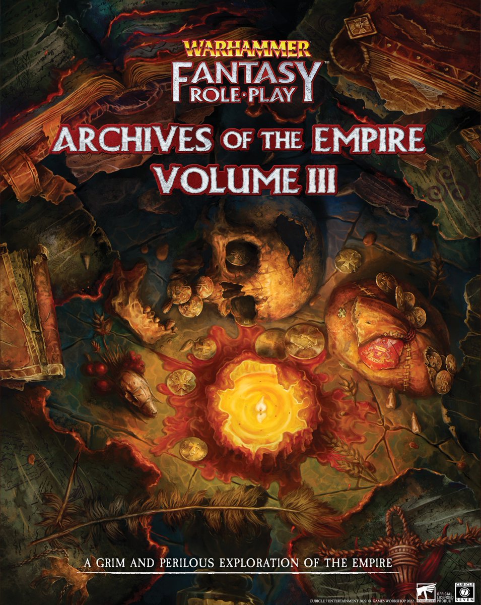 cubicle7's tweet photo. Today we are delighted to announce #Warhammer Fantasy Roleplay: Archives of the Empire Volume III is available for pre-order now! Pre-order now and receive the PDF immediately. #WFRP

Pre-order here: https://t.co/AwDGgARWbY or pick up the PDF here: https://t.co/1Iyo5MHkVU https://t.co/lhCdioASx2