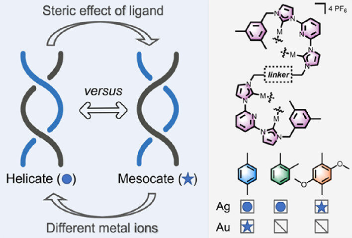 bhkenlo's tweet photo. Formation of Metallosupramolecular Helicates and Mesocates from Poly-N-Heterocyclic Carbene Ligands https://t.co/fYqNf9kokN Han and co-workers @InorgChem #silver #gold #NHC #helicates #mesocates #NMR https://t.co/yVz0ertZeN